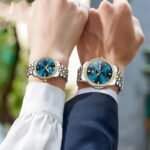 Luxury Diamond Embedded Waterproof Couple Watch